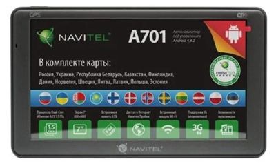 Лот: 6906687. Фото: 1. GPS навигатор NAvITEL A701 [7... GPS-навигаторы