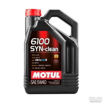 Лот: 16859869. Фото: 1. MOTUL 6100 Syn-Clean 5W-40 4л. Масла, жидкости