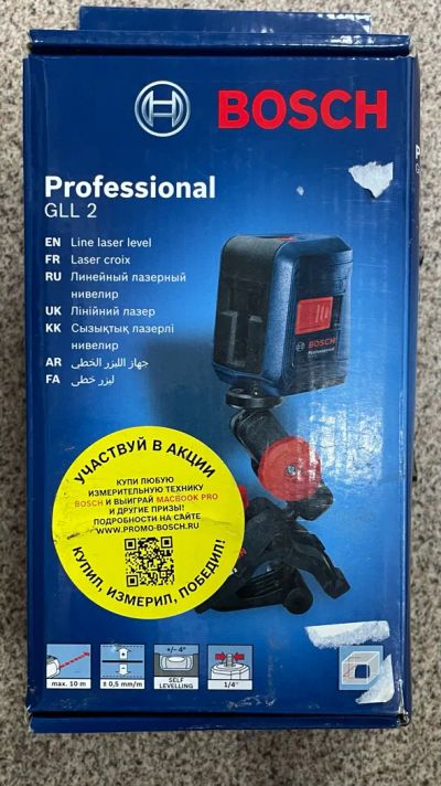 Лот: 20358111. Фото: 1. Лазерный уровень BOSCH GLL 2 Professional. Электроинструмент