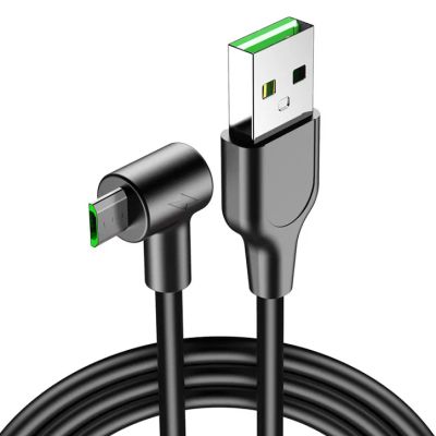 Лот: 20302648. Фото: 1. Дата кабель USB-microUSB, угловой... Дата-кабели, переходники