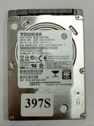 Лот: 18140219. Фото: 1. Жесткий диск SATA-III 2,5 Toshiba... Жёсткие диски (HDD)