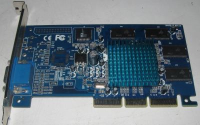 Лот: 6001716. Фото: 1. AGP видеокарта 64Mb nvidia geForce... Видеокарты