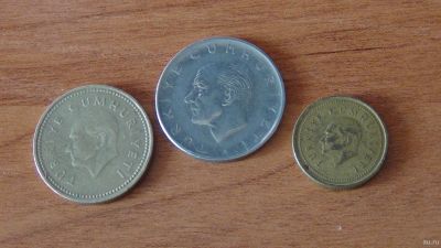 Лот: 17353748. Фото: 1. 3 монеты одним лотом Турция. Азия