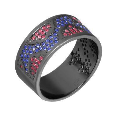 Лот: 23823058. Фото: 1. Серебряное кольцо со шпинелью... Кольца, перстни