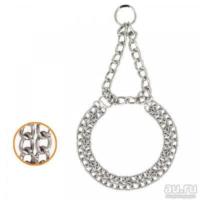 Лот: 16398783. Фото: 1. Ошейник-цепь 2 рядн.2,5*50см SHF... Ошейники, одежда, конное снаряжение