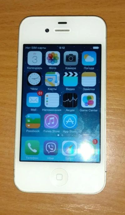 Лот: 10562729. Фото: 1. iPhone 4 - полностью исправный... Смартфоны