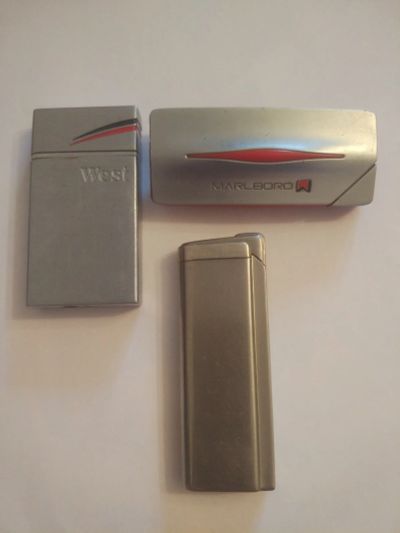 Лот: 18950558. Фото: 1. Зажигалки. Пьезо. West. Marlboro... Зажигалки, спички, пепельницы