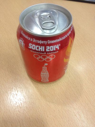 Лот: 10012007. Фото: 1. Банка Coca-cola Sochi 2014. Остальная сувенирная продукция