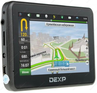 Лот: 16018278. Фото: 1. Новый GPS навигатор DEXP Auriga... GPS-навигаторы