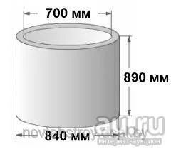 Лот: 8419330. Фото: 1. Кольцо стеновое КС 7-9 (Доборное... ЖБИ