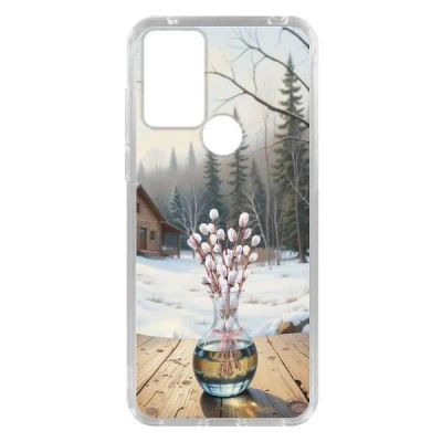 Лот: 25134738. Фото: 1. Чехол Krutoff Clear Case "Верба... Чехлы, бамперы