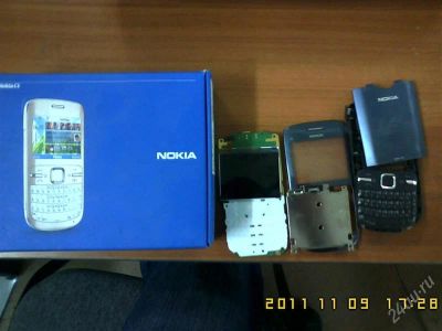 Лот: 1327806. Фото: 1. Сотовый телефон Nokia C3-00 на... Кнопочные мобильные телефоны