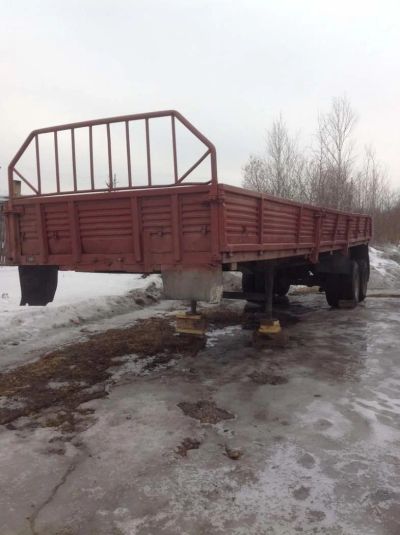 Лот: 11513277. Фото: 1. полуприцеп Одаз 9370 95г. В хорошем... Прицепы, полуприцепы