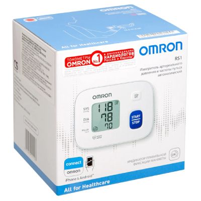 Лот: 23257694. Фото: 1. Омрон тонометр RS1 НEM-6120-RU. Лекарства