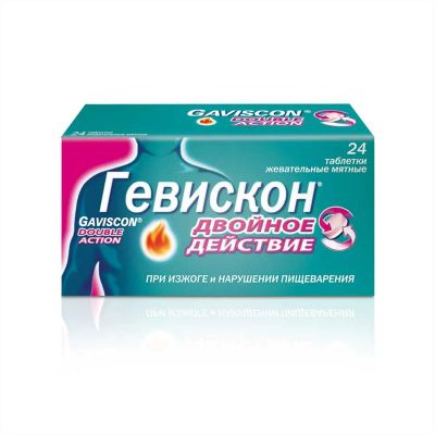 Лот: 23711241. Фото: 1. Гевискон Двойное Действие мята... Лекарства