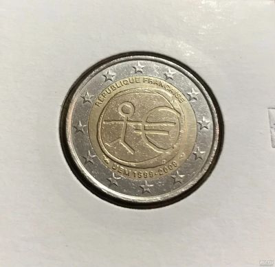 Лот: 17667225. Фото: 1. 2 ЕВРО Франция 2009 (10 лет введения... Европа