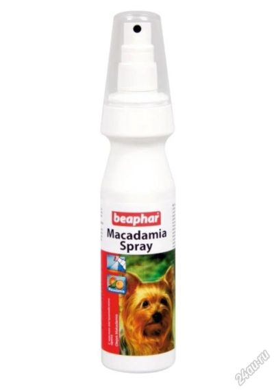 Лот: 5684874. Фото: 1. Спрей Beaphar Macadamia Spray... Косметика для животных