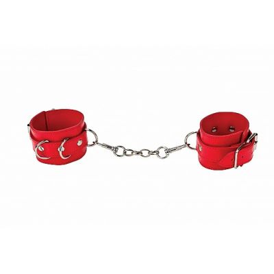 Лот: 22060415. Фото: 1. Наручники из пвх Leather Cuffs... Игрушки