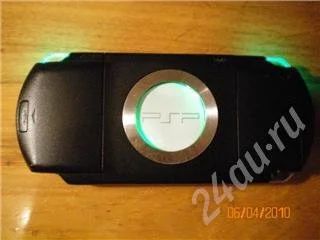 Лот: 305829. Фото: 1. PSP FAT BLACK-GREEN SD SLOT. Игровые приставки, консоли