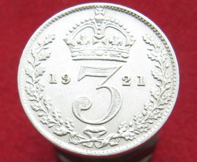 Лот: 15274446. Фото: 1. Серебро. Великобритания 3 пенса... Остальные страны