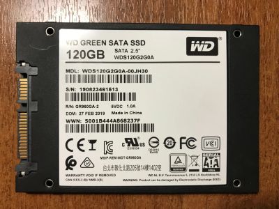 Лот: 18443602. Фото: 1. SSD WDS120G2G0A. SSD-накопители