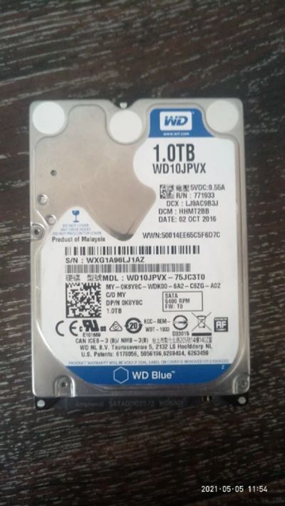 Лот: 17565722. Фото: 1. Жесткий диск WD на 1000Гб 1ТБ... Жёсткие диски (HDD)