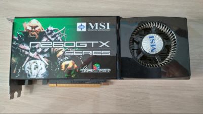 Лот: 19861600. Фото: 1. Видеокарта MSI Geforce GTX-260... Видеокарты