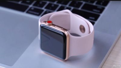 Лот: 13564909. Фото: 1. apple watch 3 pink оригинал. Смарт-часы, фитнес-браслеты, аксессуары