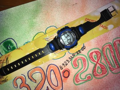 Лот: 7767871. Фото: 1. Часы наручные Спортивные Синие. Другие наручные часы