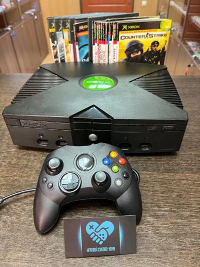 Лот: 20272086. Фото: 1. Xbox Original + много дисков... Игровые приставки, консоли