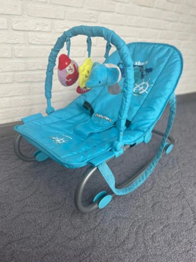 Лот: 19566927. Фото: 1. Babyton Шезлонг Babyton Turquoise. Ходунки, прыгунки, качели