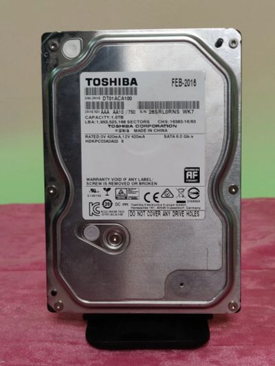 Лот: 23552251. Фото: 1. HDD 1 Tb/Toshiba/SATA3/3,5"/7200... Жёсткие диски (HDD)