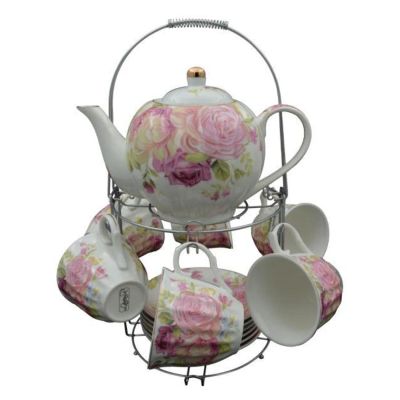 Лот: 24585562. Фото: 1. Чайный сервиз LAVENIR фарфор... Кружки, стаканы, бокалы