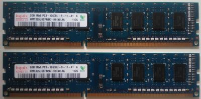 Лот: 14612867. Фото: 1. Hynix 2Gb 1333 мГц + Hynix 2Gb... Оперативная память