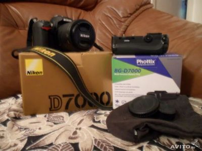 Лот: 3120664. Фото: 1. Nikon D7000 body + объектив 18-105mm... Цифровые зеркальные