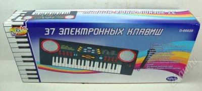 Лот: 2416580. Фото: 1. Детский синтезатор (D-00020) 37... Музыкальные
