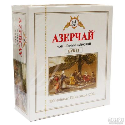 Лот: 13722965. Фото: 1. Чай Азерчай (пак) Букет 100 пак... Чай, кофе, какао