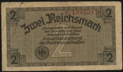 Лот: 2482739. Фото: 1. 2 марки * 3 рейх * 1940-е годы... Германия и Австрия