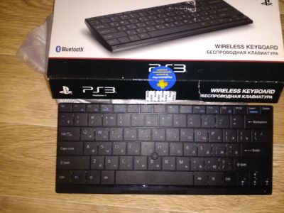 Лот: 6889979. Фото: 1. Wireless Keyboard PS3 обмен на... Запчасти для игровых приставок, консолей
