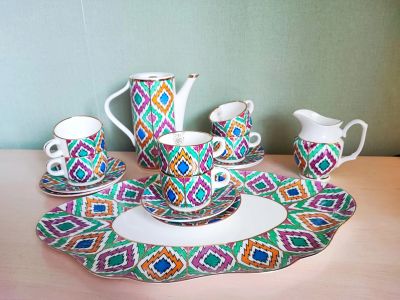 Лот: 21375187. Фото: 1. Чайный сервиз Узбекистан. Сервизы, наборы посуды