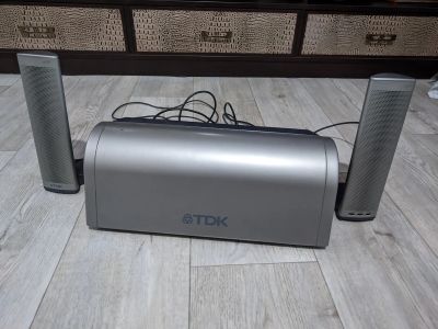 Лот: 21140852. Фото: 1. Колонки + саб TDK s80. Акустические системы
