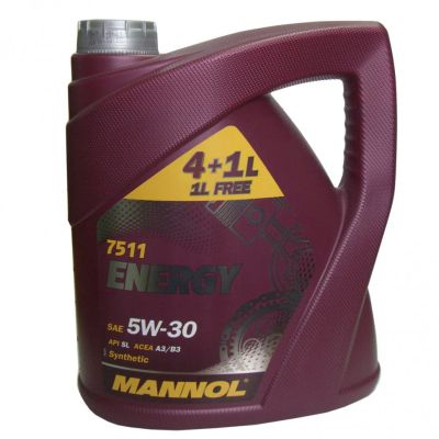Лот: 14493422. Фото: 1. MANNOL Energy 5W-30 SL 5L (4+1л... Масла, жидкости