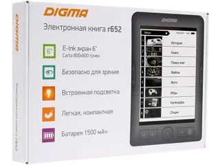 Лот: 11721579. Фото: 1. Новая 6'' Электронная книга Digma... Электронные книги