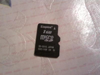 Лот: 712232. Фото: 1. Flash-карта MicroSD Kingston 1Gb... Карты памяти