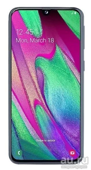 Лот: 14358845. Фото: 1. Samsung Galaxy A40 64Gb, черный... Смартфоны