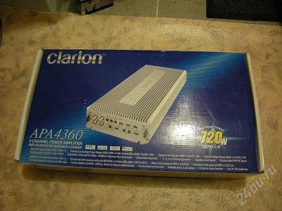 Лот: 183362. Фото: 1. Усилитель Clarion APA4360 4х180W. Усилители