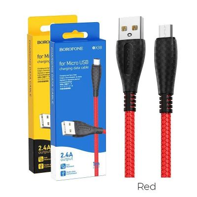 Лот: 22150267. Фото: 1. Кабель BOROFONE microUSB BX-38... Дата-кабели, переходники