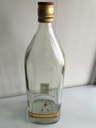 Лот: 10888929. Фото: 1. Бутылка из под виски Red Label... Контейнеры, банки