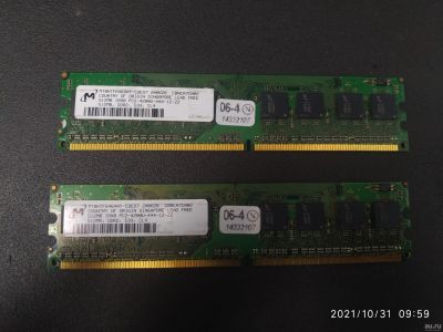 Лот: 18265145. Фото: 1. Оперативная память Micron DDR2... Оперативная память