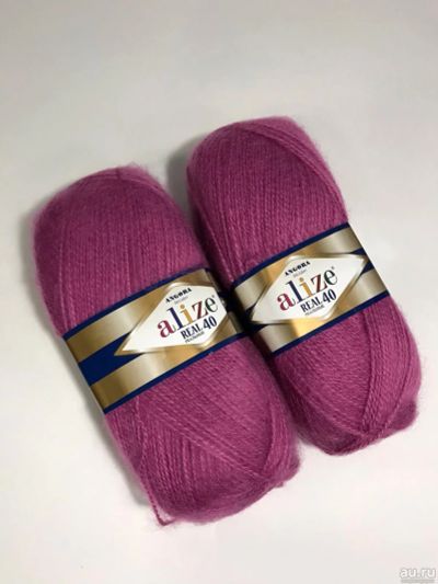Лот: 16716296. Фото: 1. Пряжа ALIZE Angora Real 40 , 40... Ткани, нитки, пряжа